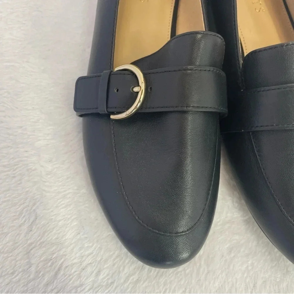 Talbots Ryan D-Ring Buckle Preppy Career Slip On Loafers - Picture 6 of 8